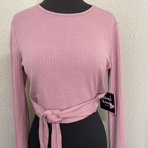 Long sleeve cropped top